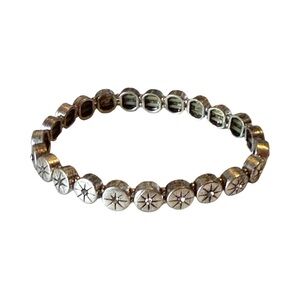 Chic Silver Star Pattern Bracelet